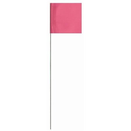 SWANSON TOOL CO Swanson Tool 363552142 FPK21100 21 in. Large Pink Glo Stake Flags - 100 per Pack 363552142